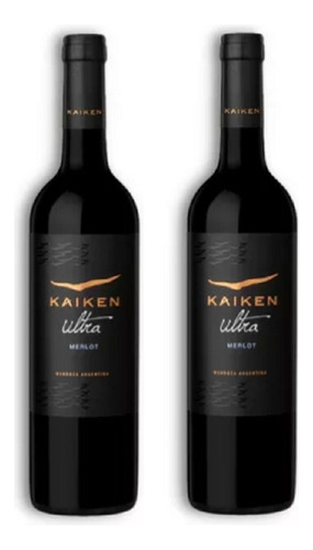 Vino Kaiken Ultra Merlot 750ml X 2 Botellas