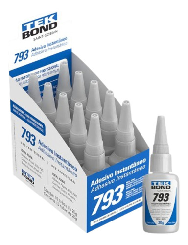 Kit 2 Cola Adesiva Instantânea Tekbond 793 20g