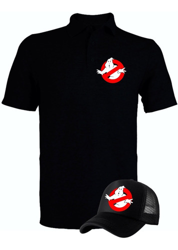 Camiseta Tipo Polo Ghostbuster Cazafantasmas Obsequio Gorra