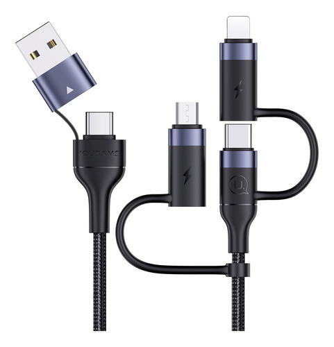 Pd - Cable De Carga Rápida Usb C De 60 W, Cable Trenzado De