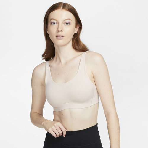 Tops Deportivos Para Mujer Nike Alate Coverage Marrón