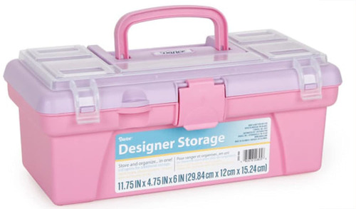 Caja De Almacenamiento Para Tocador, Rosa/azul, 12 Pulgadas