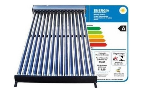 Coletor Aquecedor Solar Vácuo Banho 25 Tubos - Inox 316