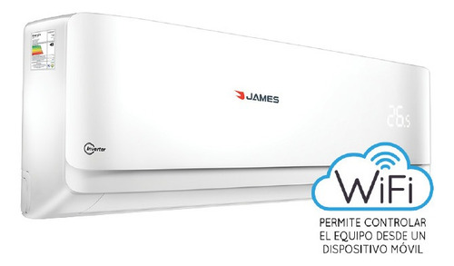 Aire acondicionado James split inverter frío/calor 12000 BTU blanco 220V AAM-12 AU-INV