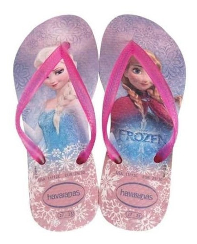 Sandálias Chinelo Havaianas Princesas Disney Frozen Original