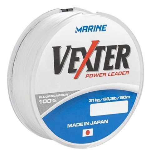 Linha Ms Vexter Power Leader Fluorcarbon 30,4lb 0.47mm - 50m