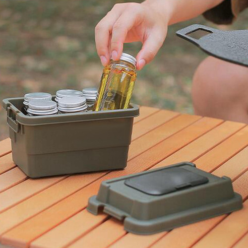 Mini Caja De Almacenamiento Al Aire Libre 1.1l Verde