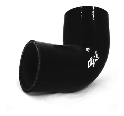Imagen 1 de 10 de Manguera Silicona Reducción 90° 3´/4´ Negro Ftx Fueltech