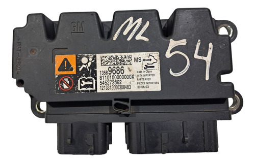 Modulo Airbag Gm Onix Prisma 13 A 19 13589686 Para Resetar