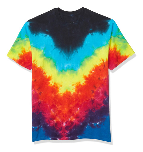 Camiseta Con Arcoíris Simétrico Para Hombre, Color Azul Líqu
