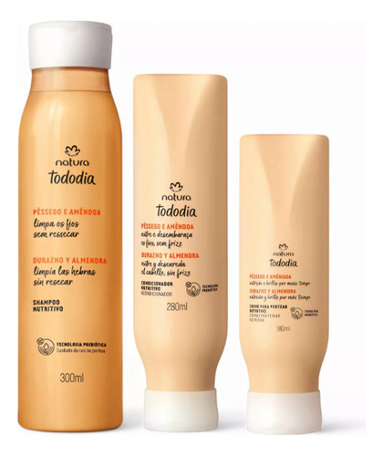 Kit Nutrición Cabello Completo Tododia Durazno Y Almendras