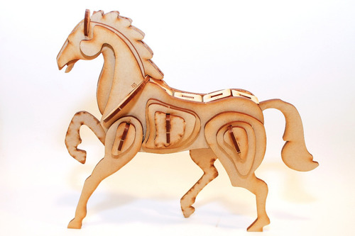 Maqueta Encastrable Caballo 24 Cm. Imaginarte Láser