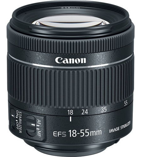 Kit Cámara Canon Eos Rebel T7 + Lentes 18-55mm Y 75-300mm Color Negro