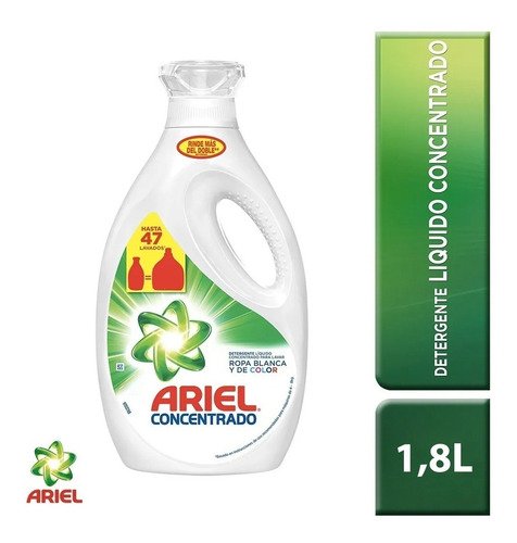 Pack 6 Botellas Detergente Ariel Power Liquid 1,8 Lt