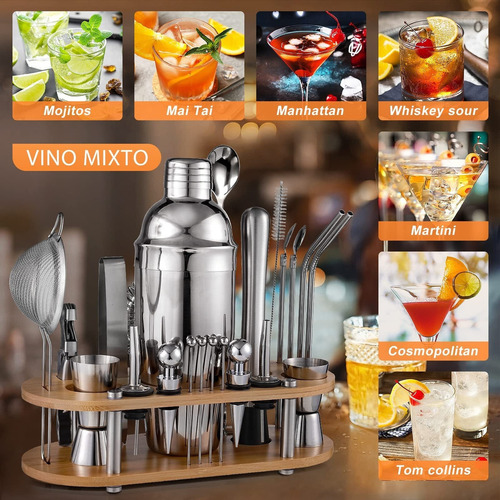 Kit Para Preparar Cócteles De 750 Ml, Juego De 23 Piezas