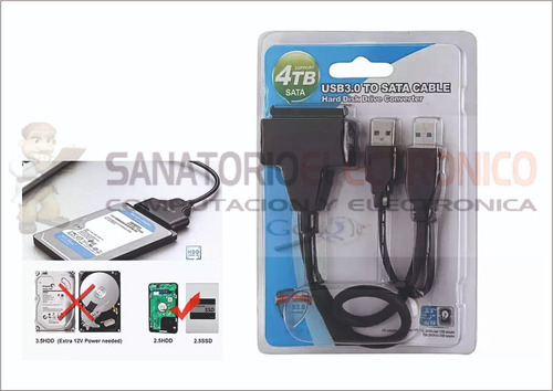 Adaptador Disco Duro Sata O Ssd A Usb