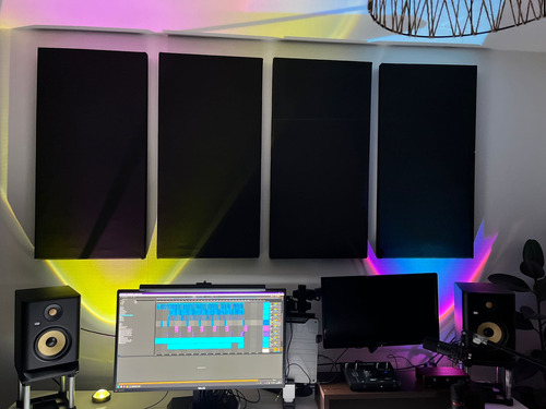 Pack De 4 Panel Acústico Rectangular