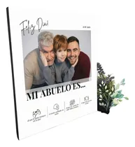 Comprar Regalo Dia Del Padre Para Abuelo Cuadro Con Fotos Y Frases!!