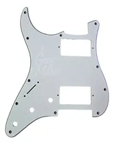 Comprar Pickguard Cool Parts Pst01hh Wh Left De Strato Blanco Zurdo