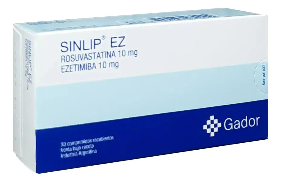 Sinlip Ez 10 Mg/10 Mg Comp. Recub., 30 Comprimidos