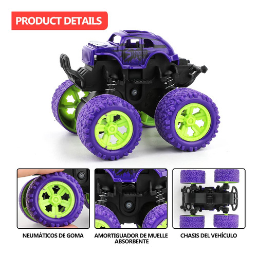 Juguetes Monster Truck Doodle Buggy 4 Coches Para Niños