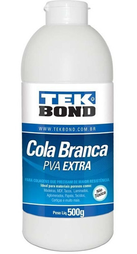 Cola Branca Pva Extra 500 Gramas Tekbond