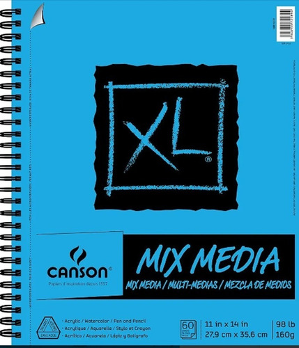 Imagen 1 de 2 de Albúm Xl Mix Media Canson 27.9 X 35.6cm