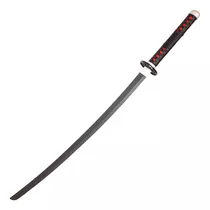  HanBon - Espada forjada de Demon Slayer de metal, espada  Rengoku, espada de anime, espada katana samurái japonesa, espada real de  acero T10, hoja de espiga completa, muy afilada, puede cortar