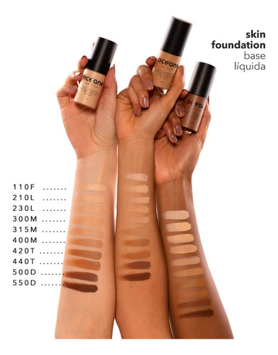 Base Líquida Escura Skin Foundation Cor 420t Océane - 35 Ml