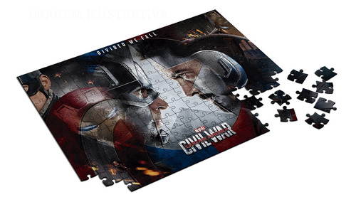 Quebra Cabeça Captain America Civil War 48 Peças