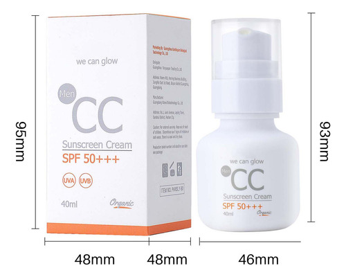 Crema De Maquillaje Facial Refrescante B Para Hombre Oil Con