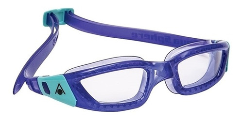 Gafas de natación Kameleon Lady Aqua Sphere, lentes transparentes, color morado y turquesa