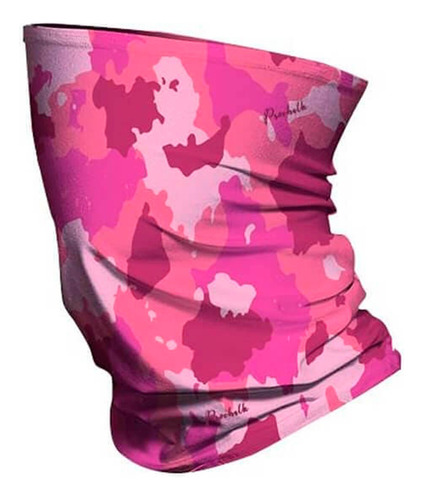 Bandana Tubular Para Pescoço Multiuso Prochalk Neck Gaiter Cor Pink Camuflado