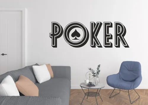 Vinilo Adhesivo Decorativo Pared Sticker Poker 58x58cms