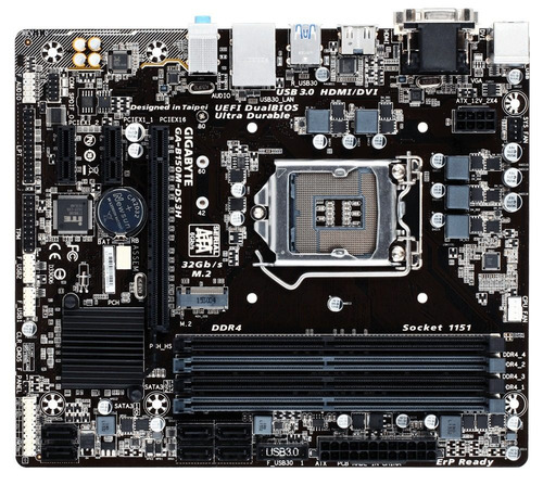 Motherboard Gigabyte Ga B150m Ds3h Ddr4 1151 - 6ta Y 7ma Gen