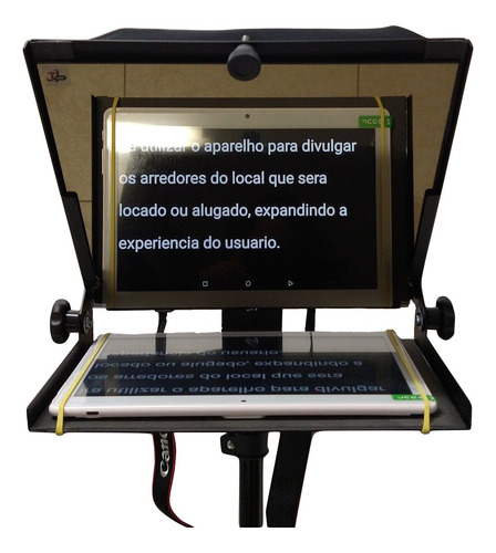 Teleprompter Tp Portatil 10,5 Webcam Handycam Dslr