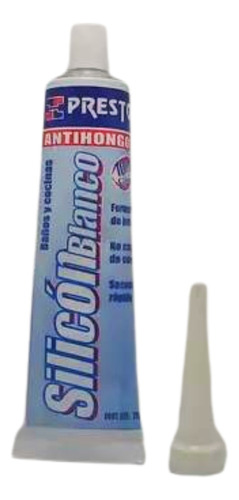 Silicon Blanco Antihongos 100% Silicón Baños Y Cocinas 70gr