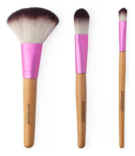 Maquillaje Set Brochas Aplicadoras Para Base Sombra Y Rubor