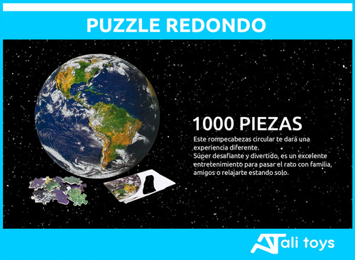 Rompecabezas 1000 Piezas Puzzle Circular Varios Modelos