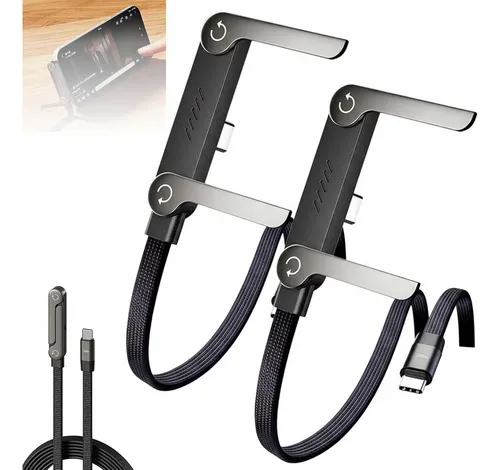 1*cabo Carregador 240 W Com Suporte Invisível 2 Em 1