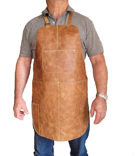 Pechera De Cuero Con Estuche Carpincho