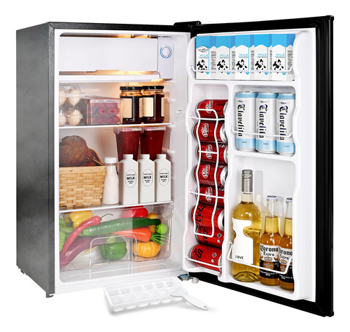 Euhomy Mini Refrigerador De 3.2 Pies Cubicos Con Congelador