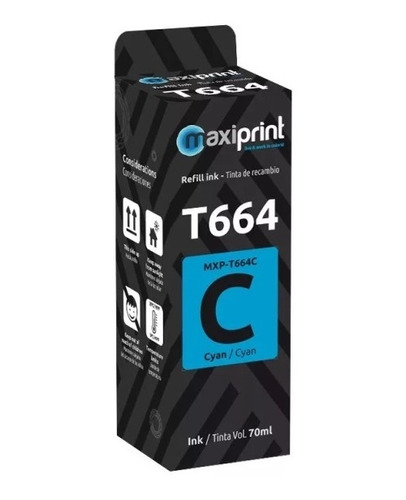 Tinta Maxiprint Compatible Epson T664  (4 Colores)