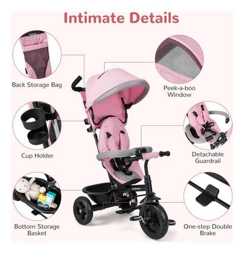 Asiento Reversible Para Bebés Y Niños, 6 En 1, 9 A 60 Meses,