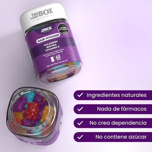 Gomas Colágeno, Biotina Y Vitamina E Pack2