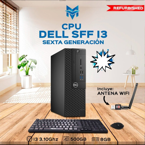 Cpu Dell Sff I3 Sexta Generación 