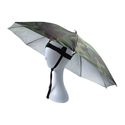 Sombrero Paraguas Plegable Para Pesca Y Sol - Camuflaje
