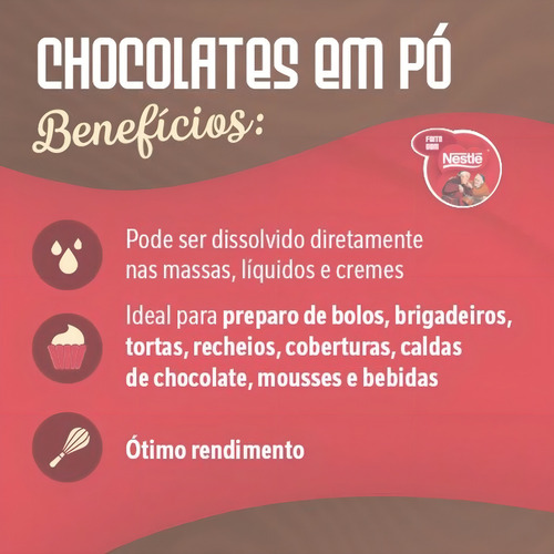Chocolate Pó 50% Cacau Do Padre 1kg Nestle