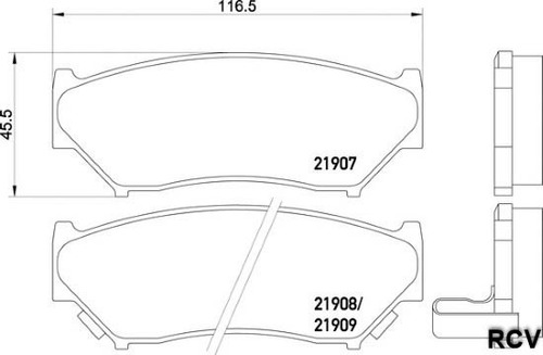 Balatas Disco  Delantera Para Suzuki Sidekick   1993