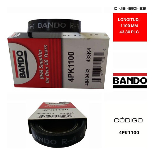 Correa Direccion Hidra Toyota Paseo 1.5l 1992-1998